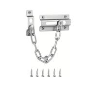 Serrure à chaîne de porte en fer forgé | 2 ensembles de sécurité de porte : ouverture partielle sécurisée
