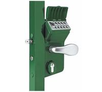 Serrure à code mécanique pour portail battant - vert - LMKQ LOCINOX