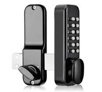 Serrure à Code Mécanique Sans Clé, Serrure à Combinaison Mécanique 14 Touches, Outdoor Keyless Gate Lock, Mechanical Door Lock, Serrure Porte Extérieur pour Portes d'Entrée Maison Bureau Clôture