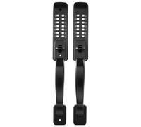 Serrure à code mécanique - Serrure de porte à code numérique des deux côtés - Code à 4 ou 7 chiffres - Sans clé - Verrouillage automatique - Avec poignée - Pour porte d'entrée, portail de jardin, gara