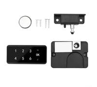 Serrure à code numérique intelligente pour tiroirs et armoires | Entrée de mot de passe sans vec protection de code virtuel | Alarme antivol | Chargement de secours USB | ABS faible puissance (A)