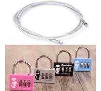 Serrure À Combinaison À 3 Chiffres, Pour Sac À Fermeture Éclair, Valise De Voyage, Cadenas De Vélo, Sécurité, Couleur Aléatoire