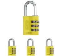 Serrure à combinaison en aluminium, jaune
