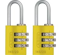 Serrure à combinaison en aluminium, jaune