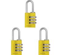 Serrure à combinaison en aluminium, jaune, taille 20