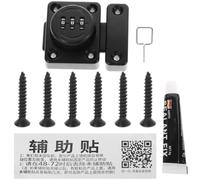 Serrure à Combinaison pour Armoire, Verrou de Porte Noir, Anti-effraction | Alliage de Zinc et Fer, Réglage du Code, Usage Polyvalent, pour Porte de Placard et Vitrine