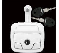 Serrure à compression Serrure à volet Serrure de porte Caravane Camping-car blanc