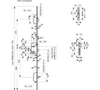 Serrure à encastrer multipoints 3 points NF QC TRIMAX avec pênes rectangulaires, avec 3 gâches - THIRARD