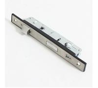 Serrure à encastrer pour porte de jardin - ZOR® - Monopoint - Acier inoxydable - 85 mm - Plaque frontale étroite