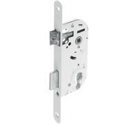 Serrure à encastrer YALE Y50 coffre 135mm pour cylindre profil européen, axe 40mm bout ronds, blanc.