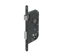 Serrure à encastrer YALE Y60 pour cylindre profil européen, axe 40mm bout ronds, noir.