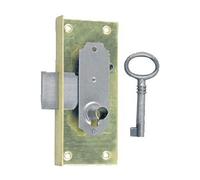 Serrure à entailler de bibliothèque 514 axe 15mm largeur 40mm droite avec 1 EVISMES - S514A20DLBL
