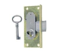 Serrure à entailler de bibliothèque 514 axe 30mm largeur 50mm gauche avec 1 clé - DEVISMES - S514A30GLBL