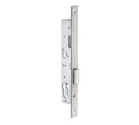 Serrure à larder 1 point pêne dormant à cylindre européen axe 31 mm - Pour gâche électrique Métalux 13