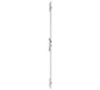 Serrure à larder 3 points pêne dormant à rouleau coffre 92MTX U8 41mm - METALUX - F1U8410200 Noir G