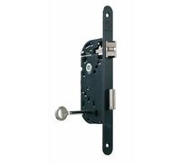 Serrure à larder - à pêne dormant - axe 40 mm - gauche - noire - D25 VACHETTE
