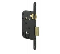 Serrure à larder à rouleau et pêne dormant - axe 50 mm - têtière inox JPM