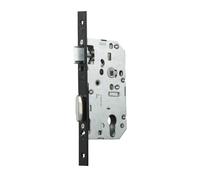 Serrure à larder D450 clé I axe 50 mm bout carré finition noir sans gâche VACHETTE 22701000