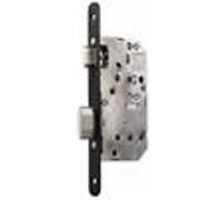 Vachette Serrure à larder D453 à condamnation axe 50 mm bout rond inox sans gâche - Réf. 22693000