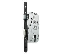 Serrure à larder D455 clé I axe 40 mm bout rond finition noir sans gâche VACHETTE 22676000