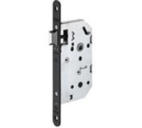 Serrure à larder Monomax bec de cane réversible bout rond axe 50mm noire - FTH - 00056800