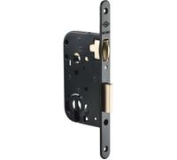 Serrure à larder laqué noire à olive réglable Clé I Axe à 50 mm MULTIBAT JPM