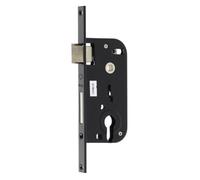 Serrure à larder MULTIBAT à profil européen axe 40mm finition noir à bout carré sans gâche - JPM - 218300-01-1J
