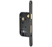 Serrure à larder Multibat axe 50 mm - têtière bouts ronds - réversible - larg 20 - noir JPM