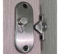 Serrure à loquet pour porte coulissante, pivotante à 90 degrés