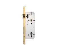 Serrure à mortaiser à pêne dormant, Boîtier de serrure à profil Mortice Sashlock 8550 avec gâche for portes en bois de 35 à 50 mm, multicolore(Gold-85mm)