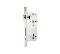 Serrure à mortaiser à pêne dormant, Boîtier de serrure à profil Mortice Sashlock 8550 avec gâche for portes en bois de 35 à 50 mm, multicolore(Nickel-85mm)