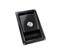 Serrure à panneau noir 64-60, presse, crochet de porte robuste, boulon, pelle mécanique, 1 pièces(XK114S-2concave)