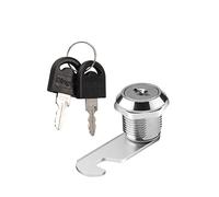 Serrure à pêne dormant pour placard Serrure à came à mortaise 16-30mm avec 2 clés for boîte aux lettres de porte de bureau de tiroir d'armoire