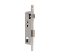 Serrure à tube en acier inoxydable pour travail des métaux, distance 85 mm, serrure à cylindre de porte avec languette en U, pour portail de jardin, gauche/droite (taille 25 mm)