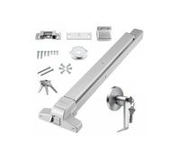 Serrure Anti-Panique pour Porte de Sortie 76-91 cm de Largeur Dispositif Anti-Panique pour Issue de Secours Barre 1 Carré