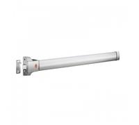 JPM - Barre Anti-Panique Pushbar 90+ - Porte Sortie de Secours Bois, Métal, PVC, Aluminium - 836mm Recoupable - 1 Point de Verrouillage - Résistance Vandalisme et Corrosion - Garantie 10 Ans - Argent