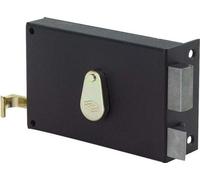 Serrure apparente Monopoint avec 4 rainures horizontales, fouillot, C40, gauche