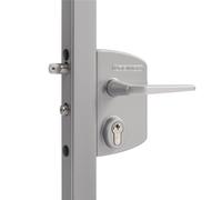 Serrure applique pour portail LAKQ30U2L pour profil de 30 à 50 mm LOCINOX LAKQ30U2LZILVVSZMZM