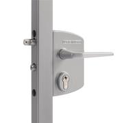 Serrure applique pour portail LAKQ60U2L pour profil de 60 à 80mm - LOCINOX - LAKQ6060U2LZILVVSZM