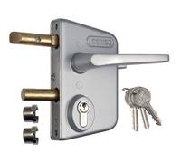 Serrure applique pour portail LAKQU2 pour profil de 30 à 50mm - LOCINOX - LCKX3030U2LZILVVSZM