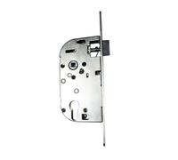 Serrure axe 50 NF Métalux bec de cane à condamnation droite sans gâche réversible (CDT25) - aspect inox - EURO-ELZETT - G841E2D7K4 ROZ