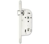 Serrure axe 50 NF Métalux bec de cane droite sans gâche réversible - aspect inox - EURO-ELZETT - G848E2D7K4 ROZ