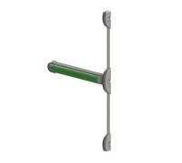 Serrure barre Antipanique Touch Bar 3 Points lateraux DOM Metalux Couleur - Vert, Dimension - 1300 mm