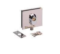 Serrure basse inox poli METALUX pour porte en verre - NM60411000