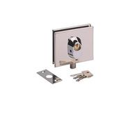 Serrure basse inox poli pour porte en verre - NM60411000