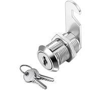 Serrure Batteuse Cylindre, Verrou de Porte pour Armoire, Serrure Batteuse a Came Barillet pour Boite aux Lettres Tiroir, 30mm