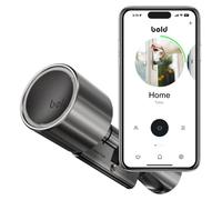 Serrure connectée sans luetooth et WiFi - Installation facile -par application - Argent