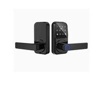 Serrure connectée Serrure de Porte Intelligente avec poignée-Serrure de Porte d'entrée sans or Porte d'entrée, Serrure à Levier de Bouton de Porte à Clavier Tactile, Porte