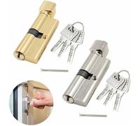 Serrure cylindre extérieur sécurité - 70x29 mm - 2 unités - Pour porte d'entrée - Profil européen