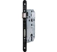 Serrure D45 clé i VACHETTE axe 45 entraxe 70 C7 bouts ronds verni noir droite - sans gache - D455VR45T20/10SG